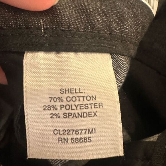 Classics Entier Women's Dark Gray Crop Wide Leg Cuffed Pants Size 4 - Picture 7 of 8